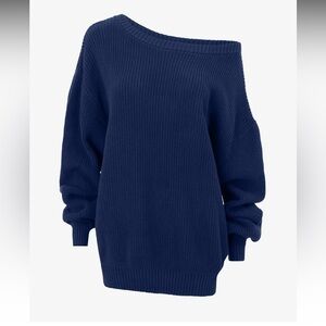 Csb off shoulder knit sweater